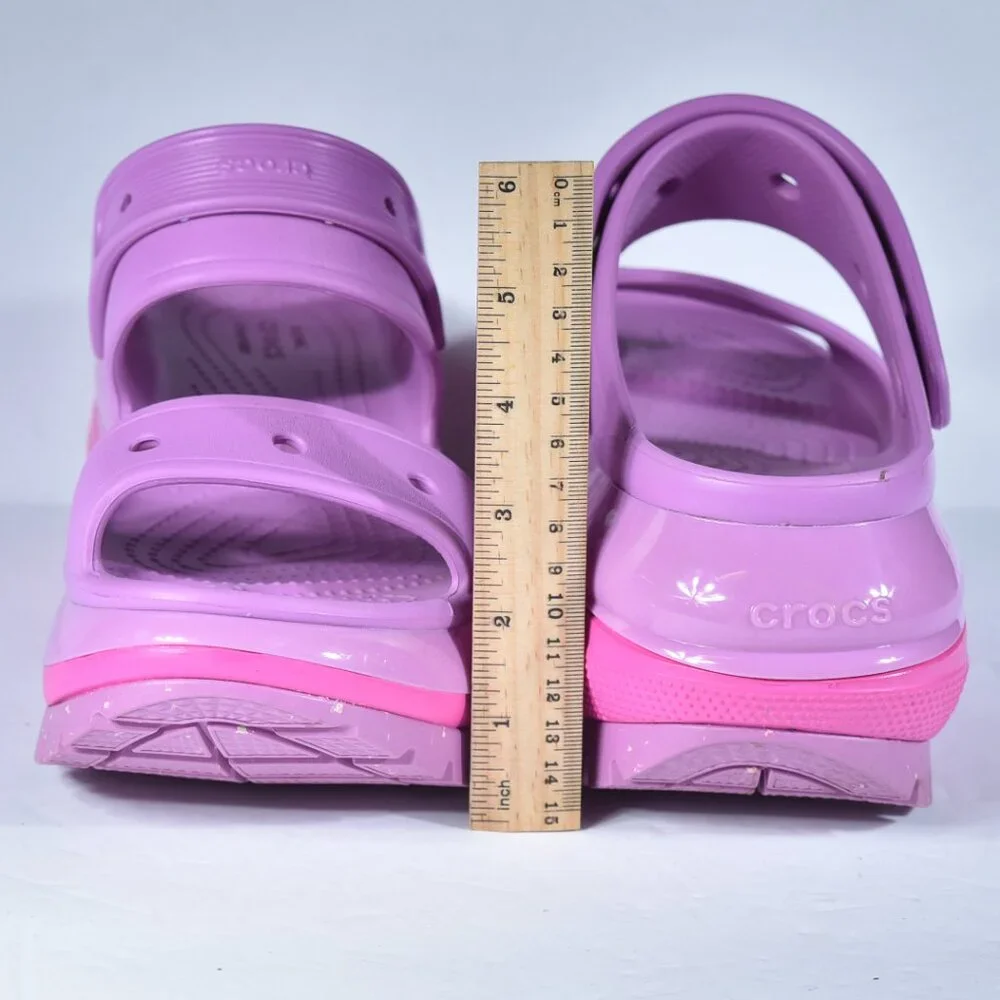 Crocs Mega Crush Hyper Bubblegum Platform Sandals size 9 - Picture 4 of 7